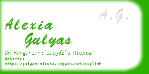 alexia gulyas business card